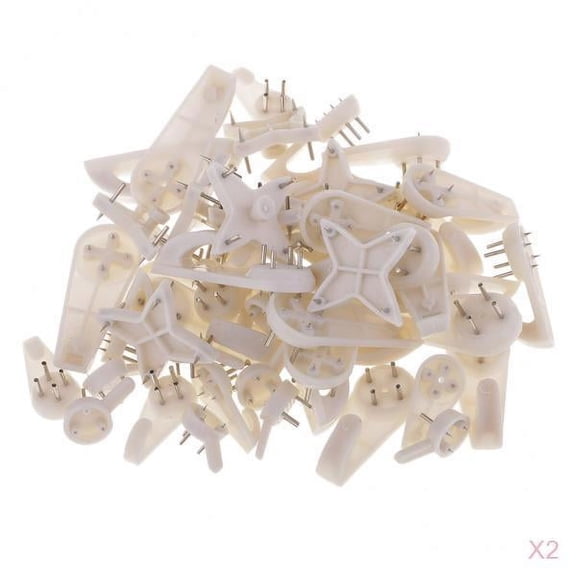 Yunhgft 100 - Pack) Non-Trace Wall Picture Hook Frame Photos Mirror Wall Studs Nails