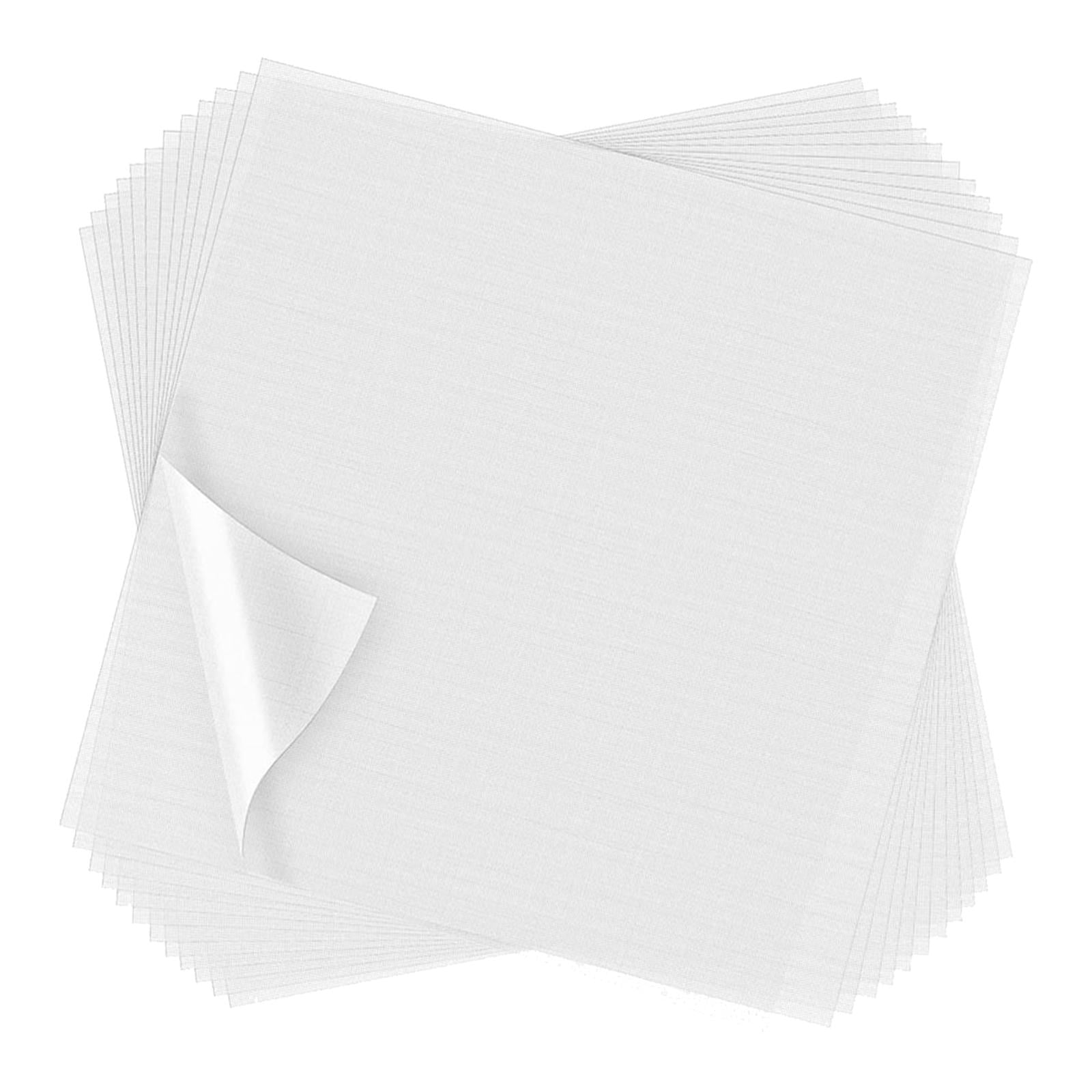Yunhgft 100 Sheets Embroidery Stabilizer Precut Transparent Stabilizer Embroidery Topper 10 x 10 Inch