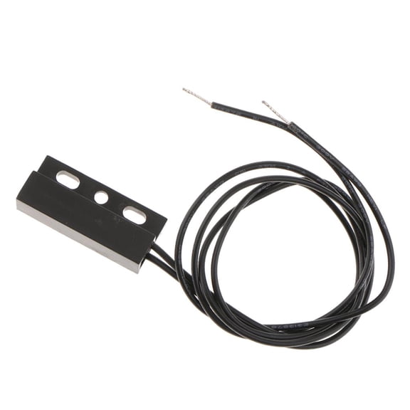 Yunhgft 10W Wired Magnetic Door Contact Reed Switch Normally Open Proximity Switch Black