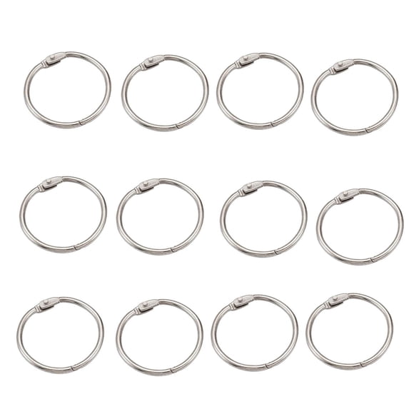 Keychains N Rings Yunhgft 12Pcs Binder Rings Hinged Rings Binding Rings Keychain Key ...