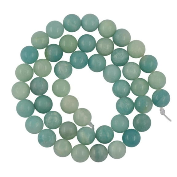 Yunhgft 15 inch 6/8 mm AAA Natural Peru Blue Amazonite Gemstones Round Spacer Beads 8mm