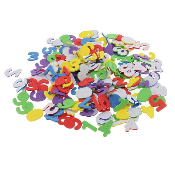 Yunhgft 150 Pieces Colorful Foam Stickers Self Adhesive 0 to 9 Numbers Shapes Stickers