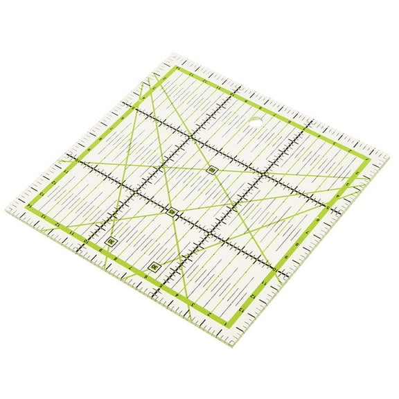 Yunhgft 15x15cm Clear Plastic Quilt Quilting Ruler Patchwork Sewing Ruler for Crafts