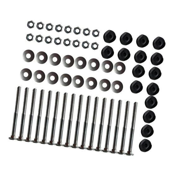 Yunhgft 16 Pieces Trampoline Screws Bolts,Replacement Fixing Galvanized Steel Trampoline