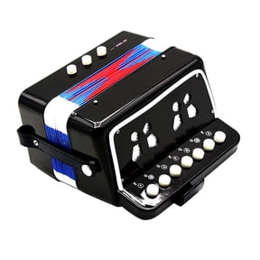 Yunhgft 17 Keys 2 Bass Kids Accordion Accordian Mini Musical Instruments Portable Button