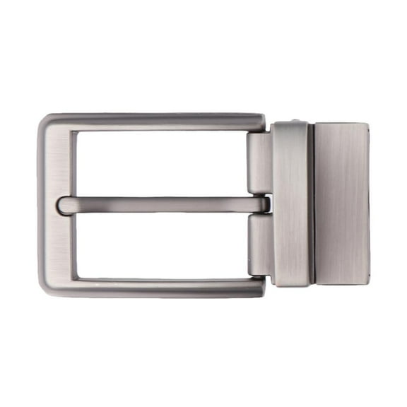 Yunhgft 1pcs Reversible Single Prong Rectangle Belt Buckles Alloy Pin Buckle Replacement 1 PC Pearl Gray