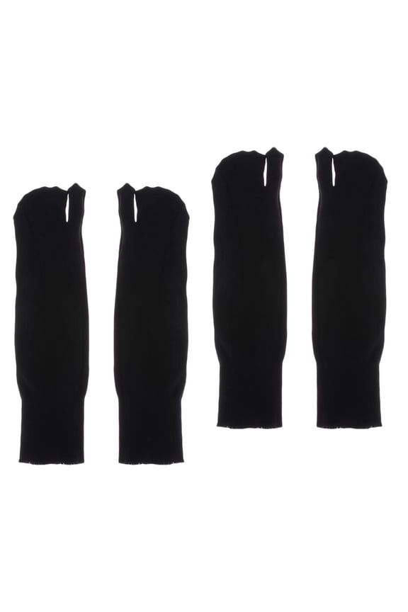 2 Pairs of Pointed Toe And Pointed Toe Socks Tabi / / Geta Unisex Socks Black