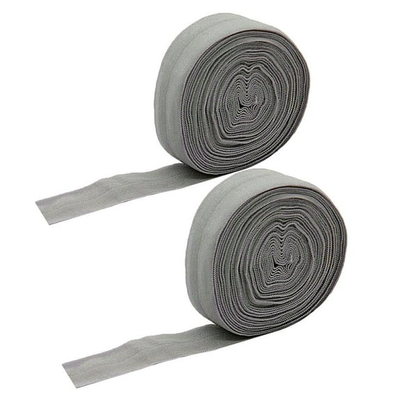Yunhgft 2 Pieces 10mx20mm Gray Elastic String Waist Band for Trousers Bedspread Cuff