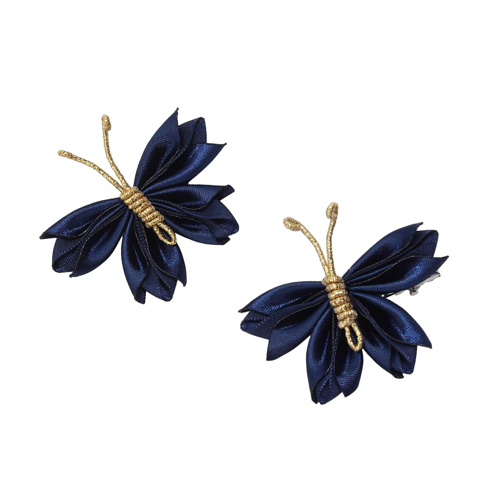 Yunhgft 2 Pieces Butterfly Hair Clips Butterfly Hair Claw Barrettes ...