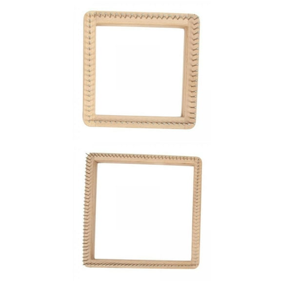Yunhgft 2-Pieces Handmade Knitting Loom Weaving Board DIY Needlework Durable Crochet