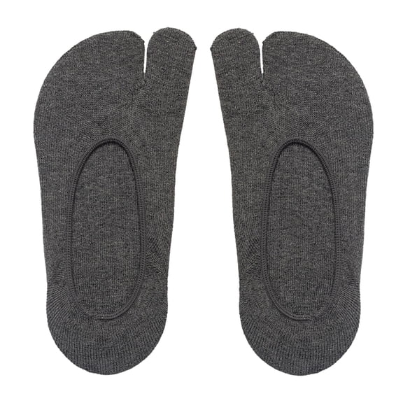 Yunhgft 2 Toe Flip Flop Socks, Show Toe Socks, Women Summer Casual Socks for Girls Party Dark Gray