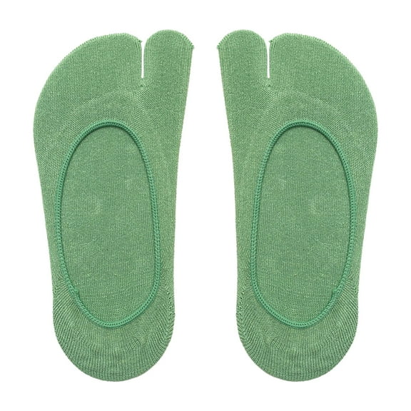 Yunhgft 2 Toe Flip Flop Socks, Show Toe Socks, Women Summer Casual Socks for Girls Party Green