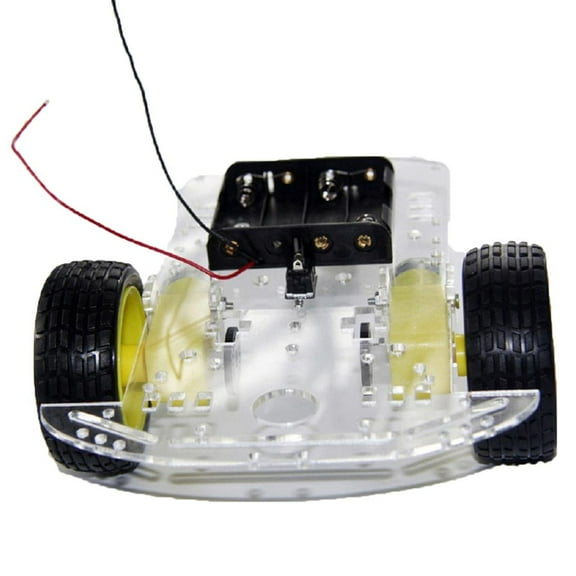 Yunhgft 2 Wheel RC Smart Robot Car Chassis Kit, Acrylic Robotic Car Platform with Speed