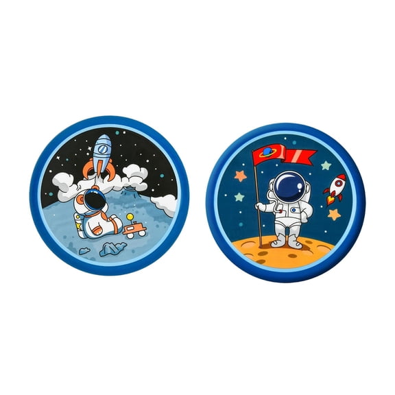 Yunhgft 2 flying saucers Outside Sporing Disc Cartoon Flyer Toy soft for Outdoor
