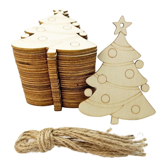 Yunhgft 20 Pieces Wooden Slices DIY Crafts Unfinished Housewarming Gift Party Decoration