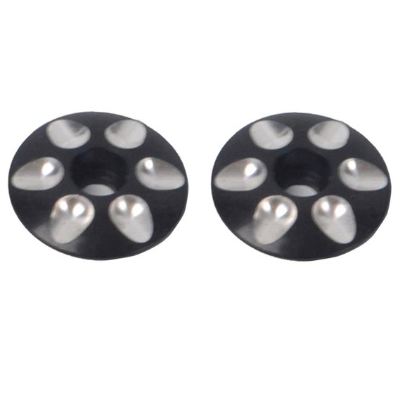 Yunhgft 2X Threadless Steering Covers Replacement , Ultralight Aluminum Alloy, Black