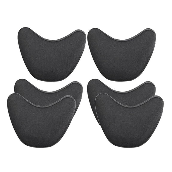 Yunhgft 3 Pairs Shoe Filler Inserts Reusable Toe Plug Foot Brace Pads Black