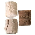 thumbnail image 1 of Yunhgft 3 Rolls Silk Ribbon 2" x 5yd Frayed Edges Ribbon for Decorations Coffee Coffee Series, 1 of 9