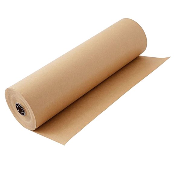 Yunhgft 30 Meters of Brown Kraft Wrapping Paper Roll, Natural Gift Wrapping Paper, Wedding Party Favors, Packing & Shipping Parcels, 30cm Wide