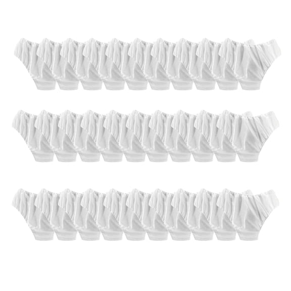 Yunhgft 30 Pieces Disposable Underwear Panties Elastic Waistband White Breathable Briefs Double layer