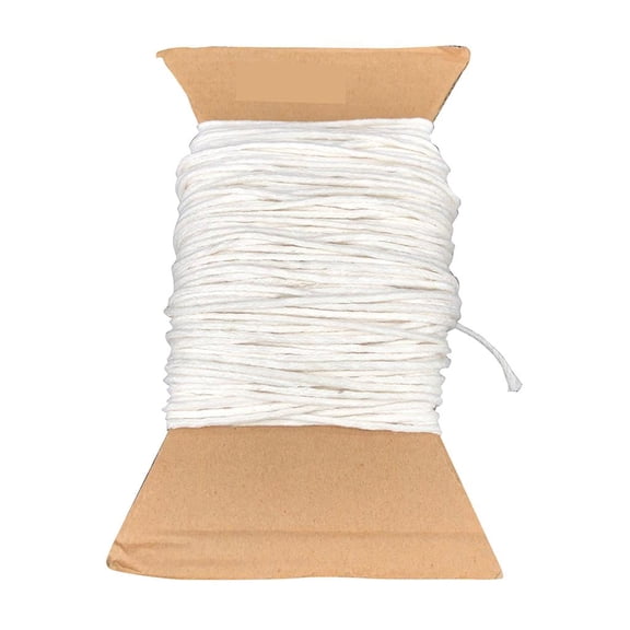 Yunhgft 32-98 Foot Spool Cotton Braid Candle Wick - 100% Cotton Candle Wick for Handmade 11 Yards