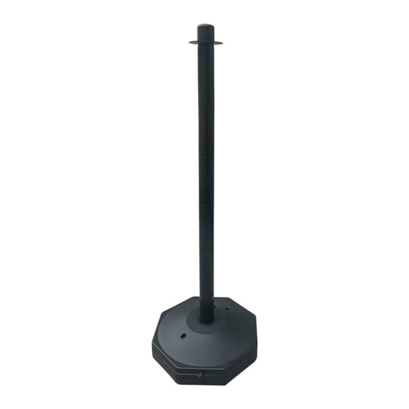 Yunhgft 33 Inch Multipurpose Cone Parking Post Driveway Warning Sign with Street Bracket Black