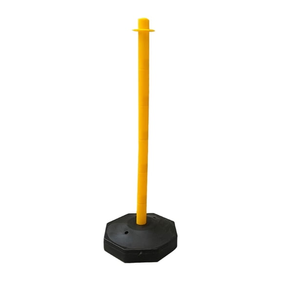 Yunhgft 33 Inch Multipurpose Cone Parking Post Driveway Warning Sign with Street Bracket Yellow