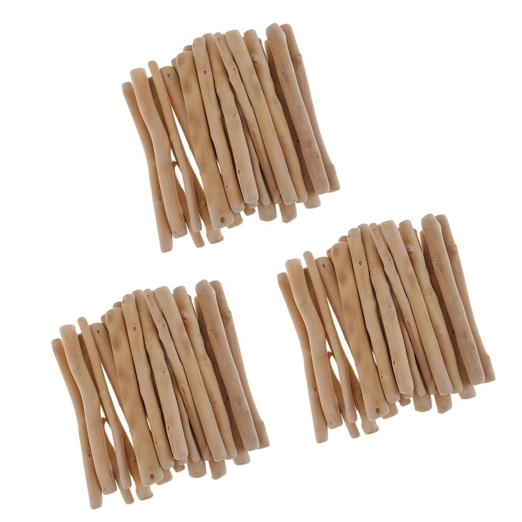 Yunhgft 3x 250g Natural Wood Pieces Sticks of Driftwood for Arts & Crafts Diy Ornaments