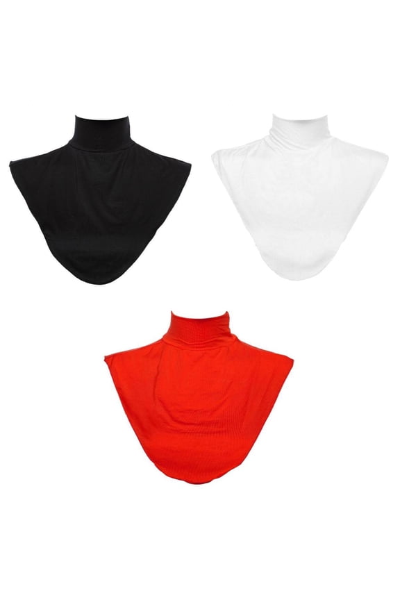 3x Islamic Fake Collar False Collar Turtleneck Top Half Blouse Dickey Collar