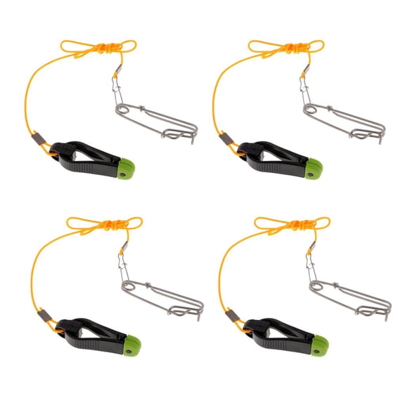 Yunhgft 4pcs Power Grip Release Clip Outrigger Downrigger Release Clips & 17" Leader