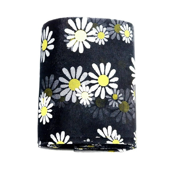 Yunhgft 5.5yd Lace Flower Fabric Sewing Tulle Trim Trimmings DIY Clothing Embellishment Black