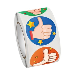 Yunhgft 500 Pieces Reward Stickers for Teachers Cute Thumbs up Sticker Label Tag DIY for Dia 1inch