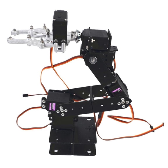 Yunhgft 6 DOF Robotic Arm Kits DIY Unassembled Robot Arm Mechanical Manipulator w/ Servo