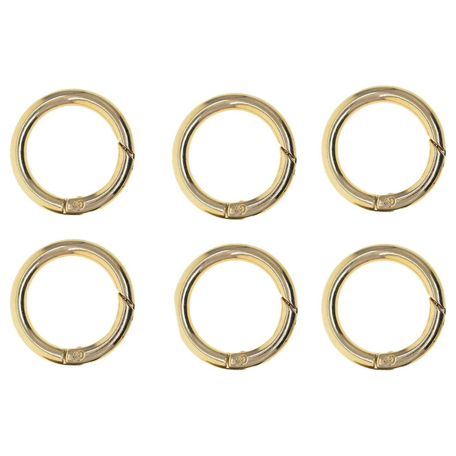Spring Gates D Rings Yunhgft 6 Pieces Spring Gate O Rings Metal Spring Rings Spring Rings ...