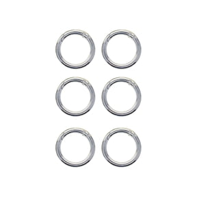 Yunhgft 6 Pieces Spring Gate O Rings Metal Spring Rings Spring Rings Round Carabiner for Silver