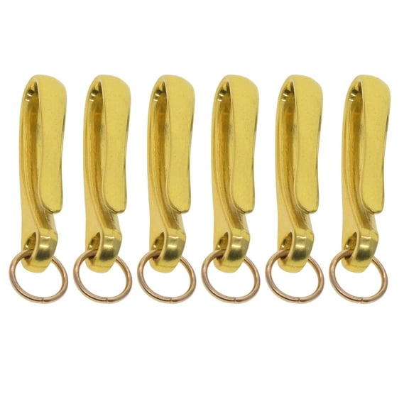 Yunhgft 6Pcs Retro Style Fishing Hook Keychain DIY Crafting Wallet Holder Purse Belt Aureate