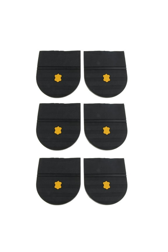 6x Rubber Half Shoe Soles Heels Pads Grip DIY Shoe Repair Replacement Anti Slip