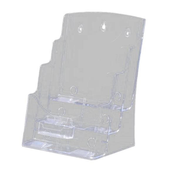 Yunhgft Acrylic Brochure Holder, Business Cards, Flyer Booklet Display Stand, Desktop Or A4 3 Tiers