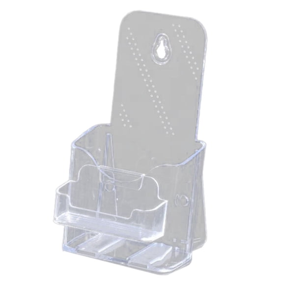 Yunhgft Acrylic Brochure Holder, Business Cards, Flyer Booklet Display Stand, Desktop Or A6 1 Tier