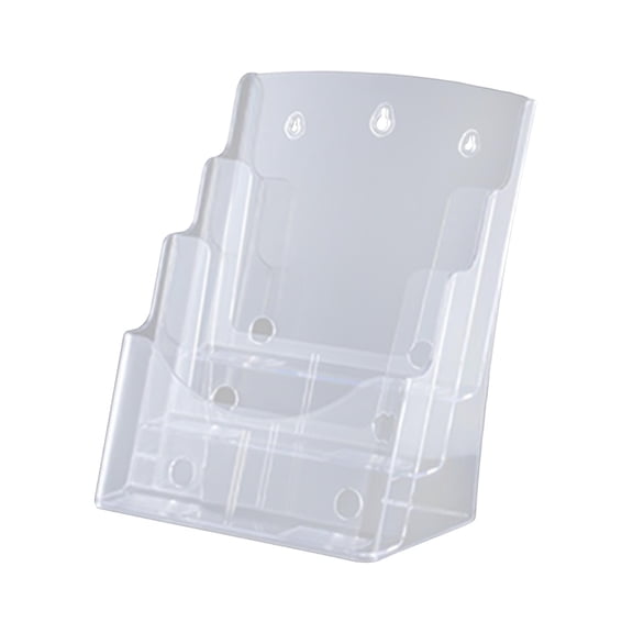 Yunhgft Acrylic Brochure Holder Clear Flyer Holder Rack Countertop Organizer Table Stand A4 3 Tier