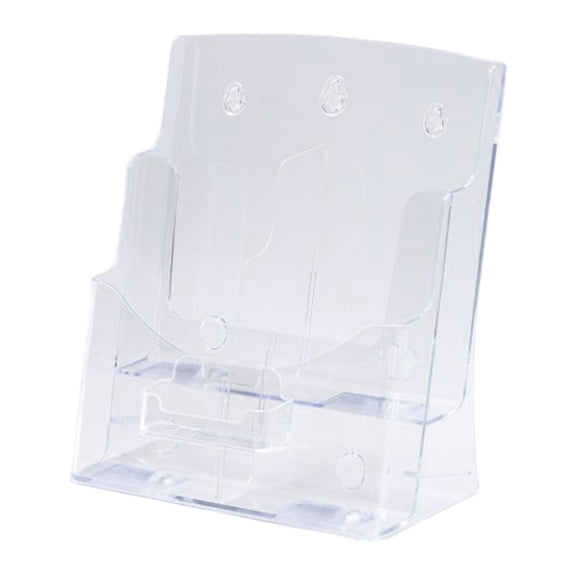 Yunhgft Acrylic Brochure Holder Display Stand Booklet Magazines Business Card Holder for 2Tier 23.5x11.5x27cm