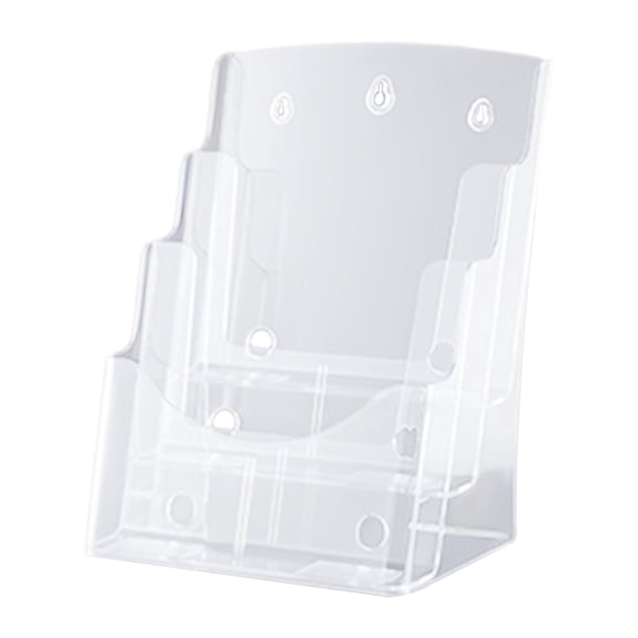Yunhgft Acrylic Brochure Holder Display Stand Booklet Magazines Business Card Holder for 3Tier 23.5x17.3x32cm