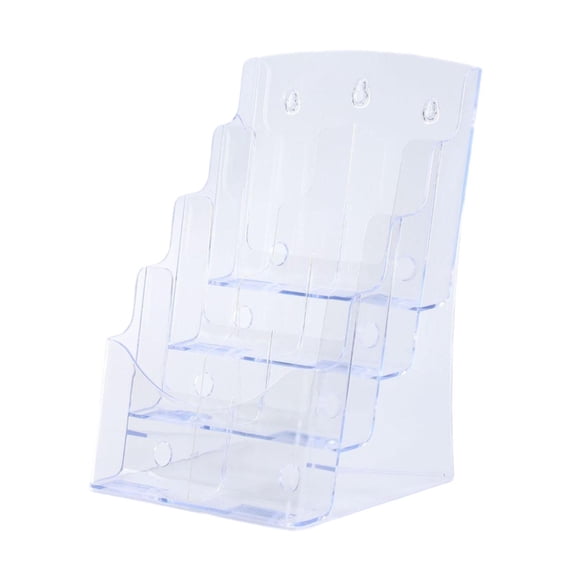Yunhgft Acrylic Display Stand Document Trifold Pamphlet Holder Flyer Brochure Holder for 3Tier 23.5x17.3x32cm