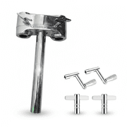 Yunhgft Adjustable Double Tom Stand Tom Drum Holder Anti Tilt Metal Support with Tuning