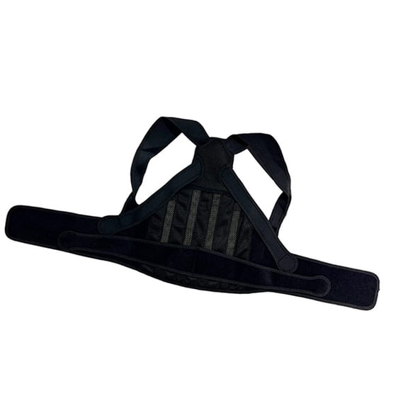 Yunhgft Adjustable Waist Correction Belt Breathable Back Support Posture Corrector Strap L