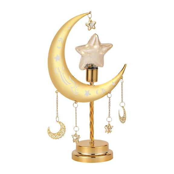 Yunhgft Art Decor Table Lamp Ramadan Lamp Eid Home Decor LED Moon Light Bedside Lamp for