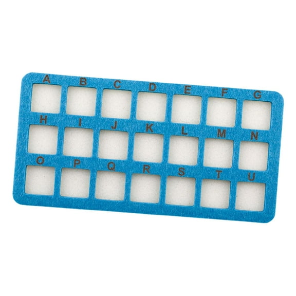 Yunhgft Bead Mat Bead Cushion 21 Grid Soft Surface Jewelry Making Tool Mat for Bracelets Blue