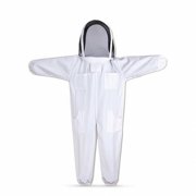 Yunhgft Bee Protection Suit Coverall Ventilated Mesh Hood Elastic Cuffs for Children Outdoor Farm Activities