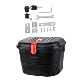 Yunhgft Bicycle Storage Container with Lock for Electric Bike, Versatile Holder for Road Black Red M