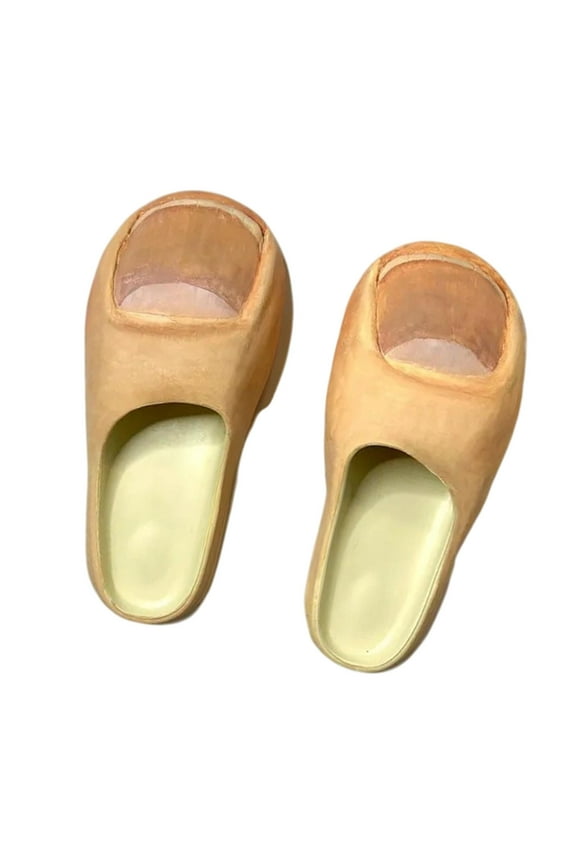 Big Toe Slides AntiSlip Realistic Fancy Dress Soft Women Shoes for Outdoor Gifts